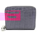 Louis Vuitton Leather Crocodile Zippy Coin Purse