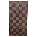 Louis Vuitton Long Wallet Damier Portefeuille Brazza N60017 Ebene
