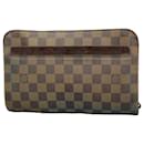 Louis Vuitton Clutch Bag Damier Saint N51993 Ebene