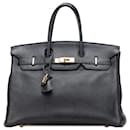 Hermès Black Togo Birkin Retourne 35