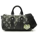Louis Vuitton Keepall XS Monogram Denim Noir Handbag