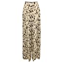 Raquel Allegra Cream Flower Trapeze Pant - Autre Marque