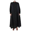 Black cotton midi shirt dress - size M - Autre Marque