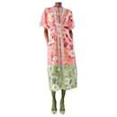 Pink floral printed midi dress - size XS - Autre Marque