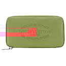 Louis Vuitton Red Leather Articles de Voyage Zippy Long Wallet