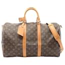 Louis Vuitton Keepall Bandouliere 45 Monogram Boston Bag