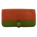 Hermes Dogon Long Wallet in Orange - Hermès