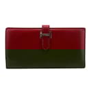 Hermes Bearn Long Wallet in Red - Hermès