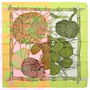 Hermès Carré 90 "Jardin Creole" 100% Silk Scarf in Yellow