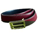 Hermès vintage two tone leather belt
