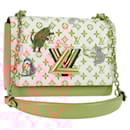 LOUIS VUITTON Catgram Twist MM Shoulder Bag White M44460 LV Auth 120872SM - Louis Vuitton