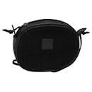 Sac à bandoulière en toile Zucca FENDI noir et or Auth mr1448 - Fendi