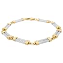 Fred bracelet, 'Force 10', in yellow gold, steel.