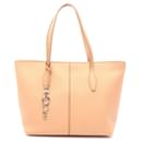 Tod's Joy Leather Tote Bag Beige