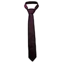 Hermès Dot Tie in Burgundy Silk