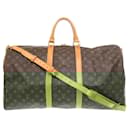 Louis Vuitton Keepall Bandouliere 55 Monogram Boston Bag