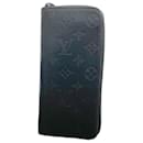 Louis Vuitton Long Wallet Monogram Shadow Zippy Vertical M62902 Noir