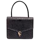 Christian Dior Diorever Rare Vintage Ostrich Top Handle Handbag