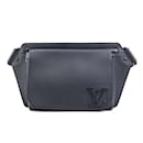 Louis Vuitton Black Leather Sling Bag