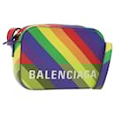 BALENCIAGA Shoulder Bag Leather Rainbow Auth 127502 - Balenciaga