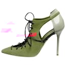 Pink suede Montana point-toe pumps - size EU 38.5 - Autre Marque