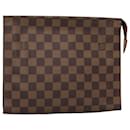 LOUIS VUITTON Poche Toilette Damier Ebene 26 N47543 Auth LV 127811 - Louis Vuitton