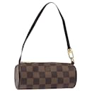 LOUIS VUITTON Damier Ebene Papillon Pouch LV Auth 130401 - Louis Vuitton