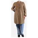 Taupe suede coat - size - Autre Marque
