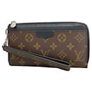 Louis Vuitton Long Wallet Monogram Macassar Zippy Dragonne