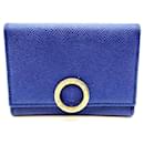 Bvlgari Blue Leather Business Card Case - Bulgari