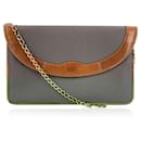 Christian Vintage Grey Canvas Chain Convertible Shoulder Bag - Dior