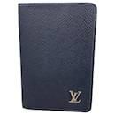 Louis Vuitton Navy Blue Card Case