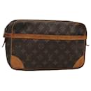 LOUIS VUITTON Monogram Compiegne 28 Clutch Bag M51845 LV Auth ki5790 - Louis Vuitton