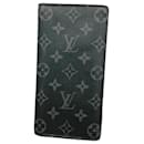 Louis Vuitton Long Wallet Monogram Eclipse Portefeuille Brazza M61697