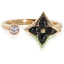 Louis Vuitton Yellow Gold Onyx and Diamond Color Blossom Mini Star Ring