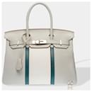 Sac HERMES Birkin 30 en Cuir Gris - 102725 - Hermès