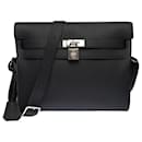 HERMES Kelly Bag in Black Leather - 102770 - Hermès