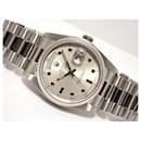 ROLEX DAY DATE silver Dial pin ball index Maker overhauled 1982 Mens - Rolex