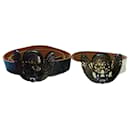 Red Tab™ Split Cowhide Leather Rocker Belts, SKULL Dark Metal Buckle - Levi's