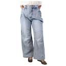 Light blue mid-rise wide-leg jeans - size XS - Autre Marque