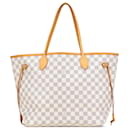 Louis Vuitton White Damier Azur Neverfull MM
