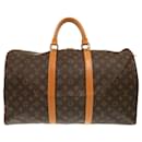 Louis Vuitton Keepall 50 Monogram Boston Bag