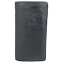 Louis Vuitton Long Wallet Epi Portefeuille Brazza M60622 Noir