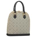 LOUIS VUITTON Monogram Mini Alma Haut Hand Bag Blue M92202 LV Auth 129037 - Louis Vuitton