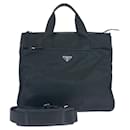 Prada Tessuto Saffiano Nylon Leather 2way Briefcase