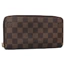LOUIS VUITTON Damier Ebene Zippy Wallet Long Wallet N41661 LV Auth bs27613 - Louis Vuitton