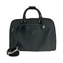 Bolsa Boston em couro preto Medusa da Versace