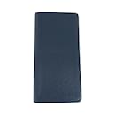Louis Vuitton Taiga Portefeuille Brazza Blue