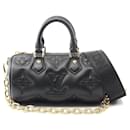 Louis Vuitton Papillon BB Bubblegram Noir Leather Handbag