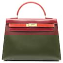 Hermes Kelly 32 Rouge Ash Brick Handbag - Hermès